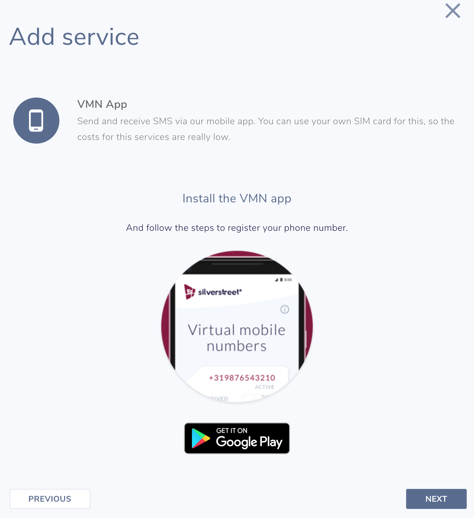 Install VMN app - step 4